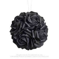 Black Rose Decorative Hanging Ball (ROSE6) ~ Black Roses | Alchemy England