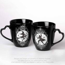 Witch & Warlock Couple Mug Set (CM1) ~ Mugs | Alchemy England