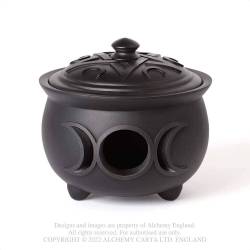 Triple Moon Cauldron Pot (V107) ~ Caskets & Boxes | Alchemy England