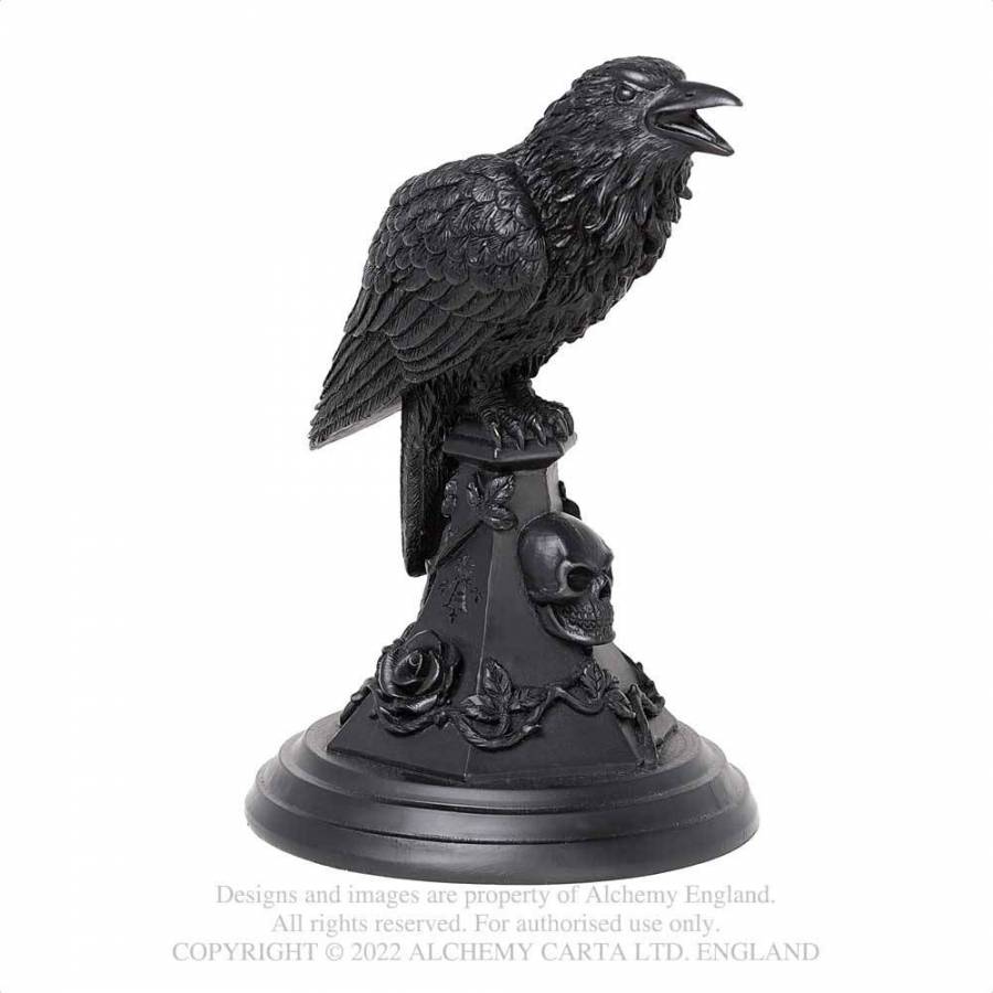 Poe's Raven Candle Stick (V109) ~ Candle Holders & Tea Lights | Alchemy ...