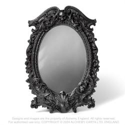 Masque of the Black Rose Mirror (Black) (V54B) ~ Mirrors | Alchemy England