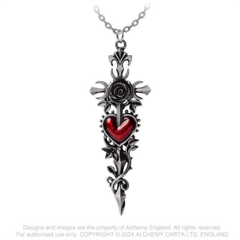 Cross of the Dark Kiss (P975) ~ Necklaces | Alchemy England