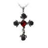 Black Rosifix (P758) ~ Necklaces | Alchemy England