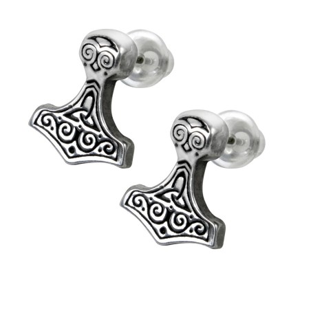 Thor Hammer Studs (E384) ~ Studs | Alchemy England