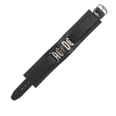 AC/DC: logo (HRWL446) ~ Leather Wriststraps | Alchemy England