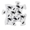 Flamingo / Pineapple (CJ2) ~ Jigsaw Coasters | Alchemy England