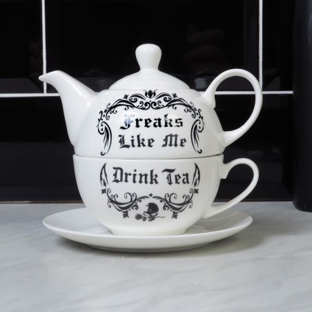 Freaks Like Me Drink Tea (ATS2) ~ Tea Sets | Alchemy England