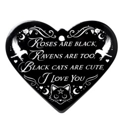 Roses Are Black - Poetic Heart (CT11) ~ Trivets | Alchemy England