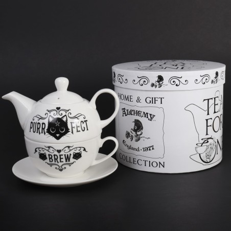 Purrfect Brew: Tea for One (ATS4) ~ Tea Sets | Alchemy England