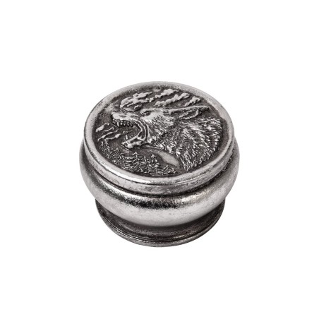 Hour of the Wolf Box - Antique Silver (V103) ~ Caskets & Boxes | Alchemy England