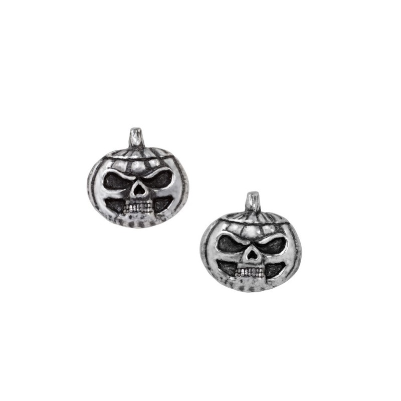 Pumpkin Skull Studs (E450) ~ Studs | Alchemy England