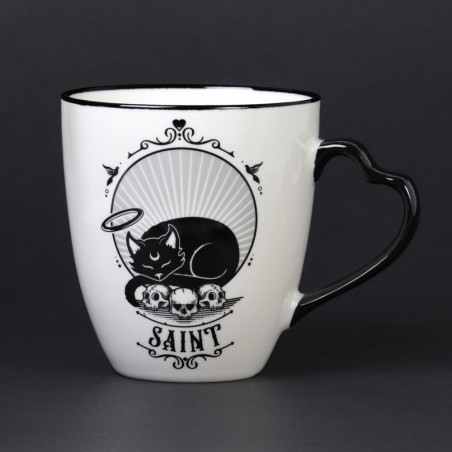 Saint & Sinner Double Sided Couple Mug Set (CM4) ~ Mugs | Alchemy England