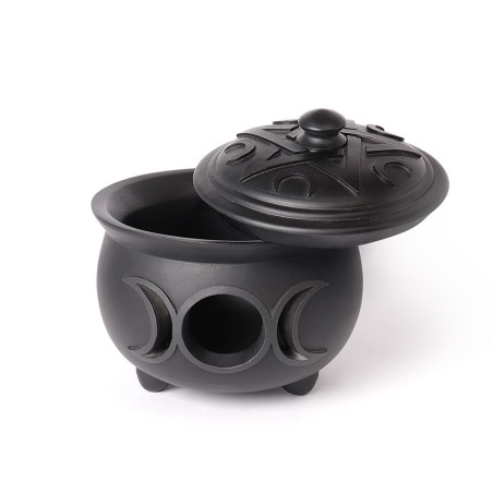 Triple Moon Cauldron Pot (V107) ~ Caskets & Boxes | Alchemy England