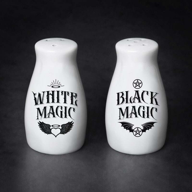 White Magic / Black Magic (MRSP4) ~ Salt & Pepper Sets | Alchemy England