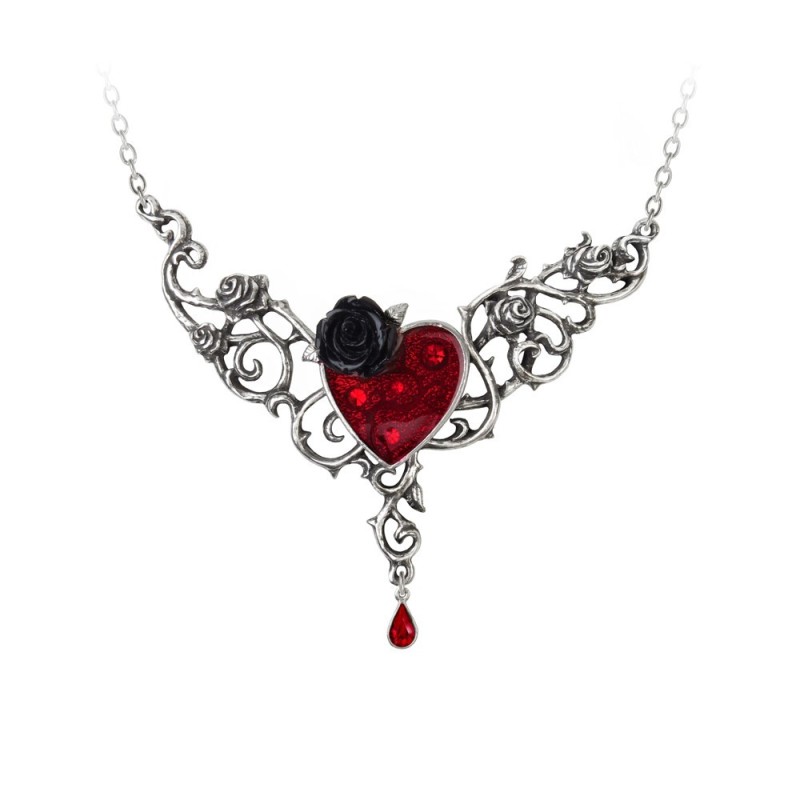 The Blood Rose Heart (P721) ~ Necklaces | Alchemy England