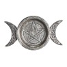 Triple Moon Trinket Dish / Candle Holder (V85) ~ Caskets & Boxes | Alchemy England