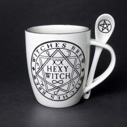 Hexy Witch: Mug and Spoon Set (ALMUG15) ~ Mugs | Alchemy England