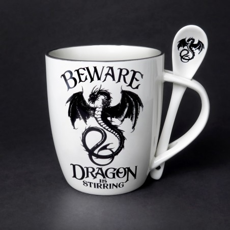 Dragon is Stirring: Mug and Spoon Set (ALMUG14) ~ Mugs | Alchemy England