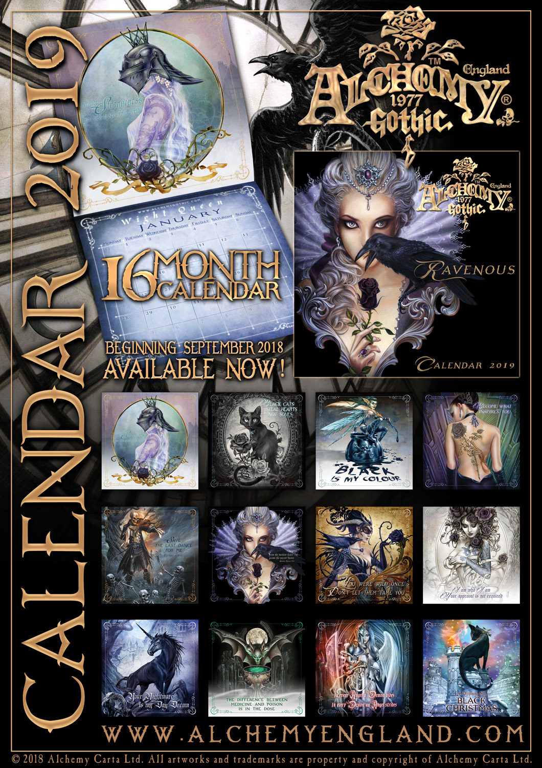 Alchemy England Blog » ‘Ravenours’ 2019 Wall Calendar