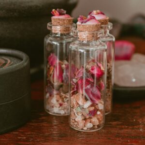 Love spell bottles made by The Self-Care Emporium. Photo by Cat Crawford on Unsplash