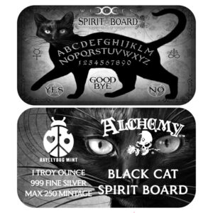 Black Cat Spirit Board By Alchemy England